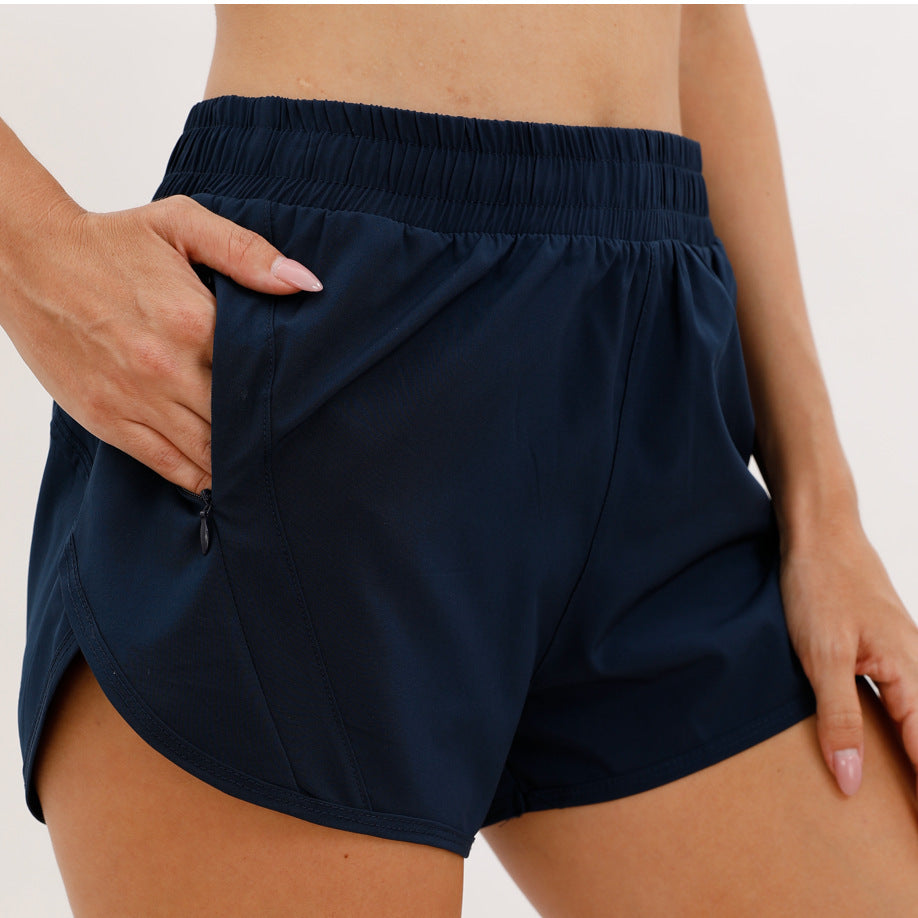 Summer Sports Shorts With Zipper Pockets