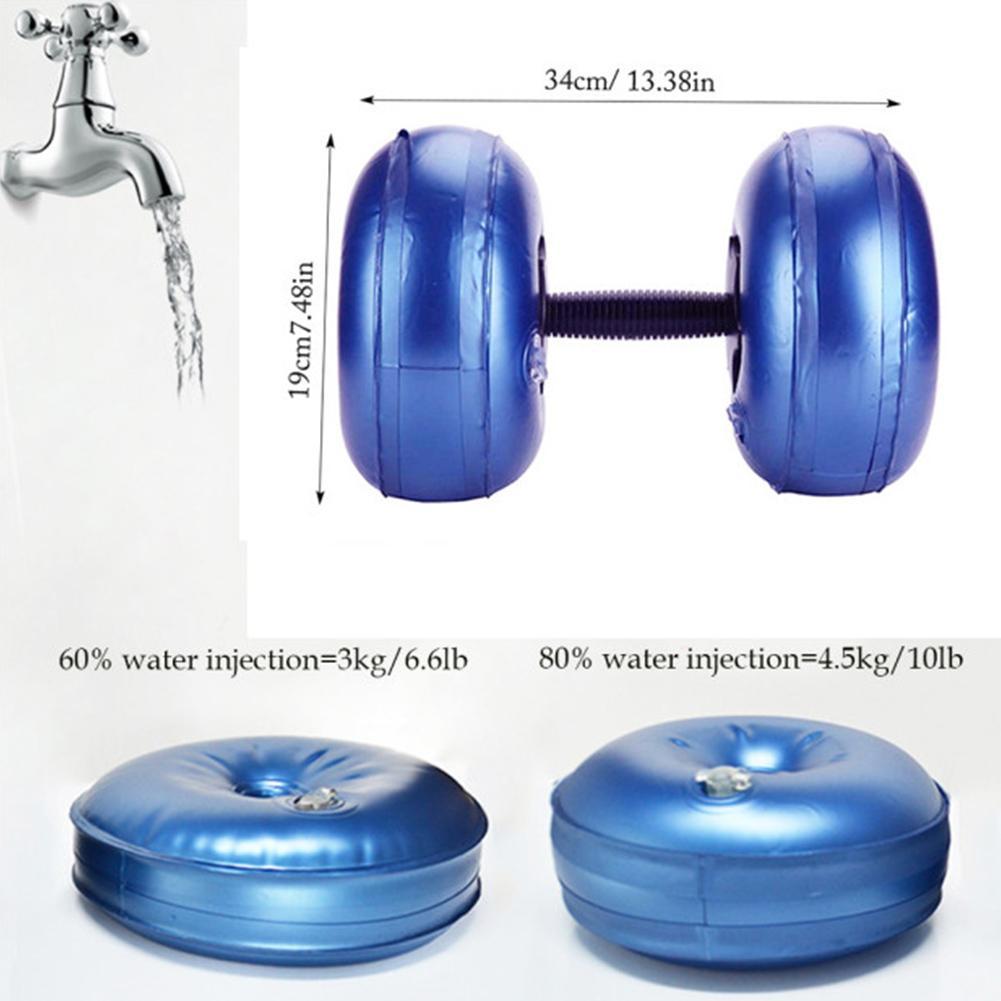 Water filled dumbbells