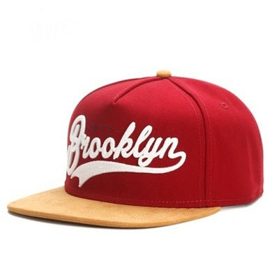 Unisex "BROOKLYN' embroidery Flat Shade cap