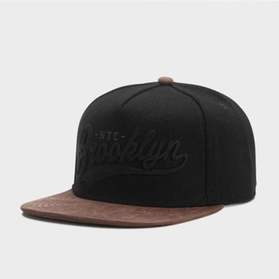 Unisex "BROOKLYN' embroidery Flat Shade cap